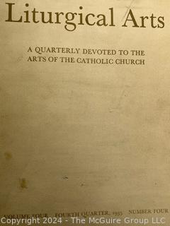 Six (6) Volumes of "Liturgical Arts: A Quarterly Devoted to the Arts of the Catholic Church 