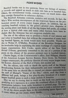 Vintage 1954 The Mutual Baseball Almanac edited by Roger Kahn