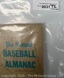 Vintage 1954 The Mutual Baseball Almanac edited by Roger Kahn