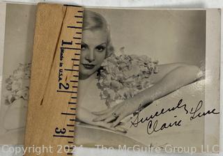 Post Card Autographed by Actress Clair Luce 1903-1989