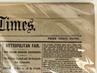 Eight (8) Page Original New York Times April 5, 1864 Civil War