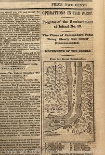 Eight (8) Page Original New York Times March 28, 1862.  Includes list of fallen soldiers from the Battle of Winchester. Civil War