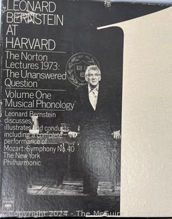 Six (6) Vinyl Box Sets: Leonard Bernstein – Leonard Bernstein At Harvard - The Norton Lectures 1973: "The Unanswered Question", 6 volumes "The Poetry Of Earth"