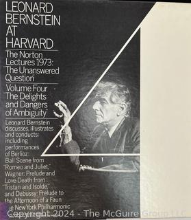 Six (6) Vinyl Box Sets: Leonard Bernstein – Leonard Bernstein At Harvard - The Norton Lectures 1973: "The Unanswered Question", 6 volumes "The Poetry Of Earth"