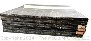 Six (6) Vinyl Box Sets: Leonard Bernstein – Leonard Bernstein At Harvard - The Norton Lectures 1973: "The Unanswered Question", 6 volumes "The Poetry Of Earth"