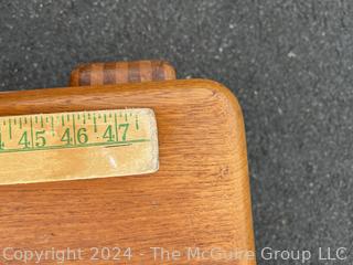 Mid Century Modern Solid Teak Wood Coffee Table. 49" X 26" X 18"