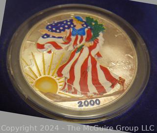 2000 American Eagle Silver Dollar (Colorized)