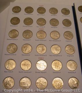 1999-2008 50 State Quarters Set  -P -D  Four Page Book (Unc)