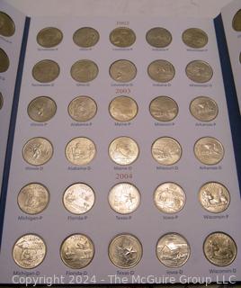 1999-2008 50 State Quarters Set  -P -D  Four Page Book (Unc)