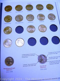 1999-2008 50 State Quarters Set  -P -D  Four Page Book (Unc)