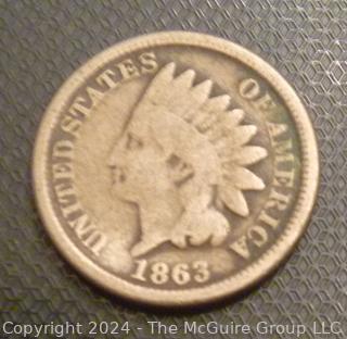 1863 Indian Head Cent