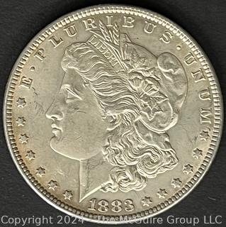 1883 O Morgan Silver Dollar 