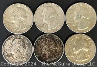 Thirty (30) Washington Silver Quarter Dollar Coins