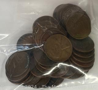 ~12 Rolls Worth of Wheat Cents Including Some Steel Cents