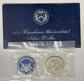 1971 Eisenhower Uncirculated Silver Dollar