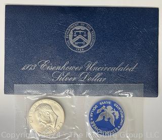 1973 -S Eisenhower Uncirculated Silver Dollar