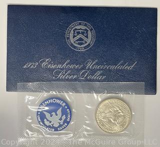 1973 -S Eisenhower Uncirculated Silver Dollar