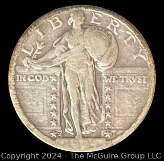 1924 -S Standing Liberty Quarter Dollar Coin