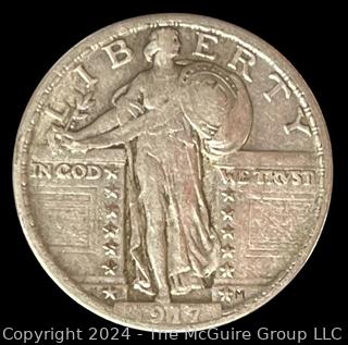 1917-P Standing Liberty Quarter Dollar Coin