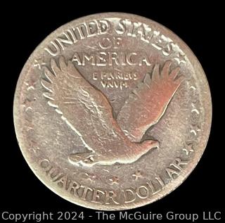 1927-S Standing Liberty Quarter Dollar Coin