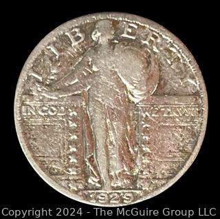 1929-S Standing Liberty Quarter Dollar Coin