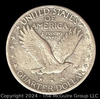 1918 -D Standing Liberty Quarter Dollar Coin