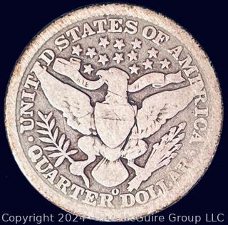 1897-O Barber Quarter Dollar Coin