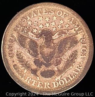 1898 (P) Barber Quarter Dollar Coin