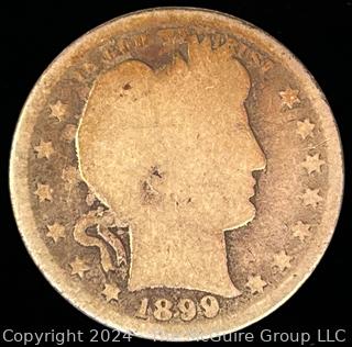 1899 (P) Barber Quarter Dollar Coin