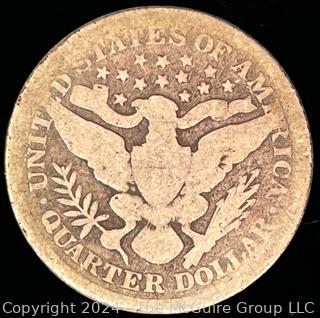 1900-P Barber Quarter Dollar Coin