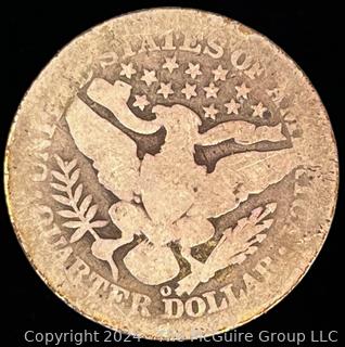 1893-O Barber Quarter Dollar Coin