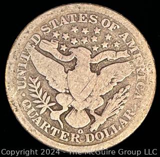 1899-O Barber Quarter Dollar Coin