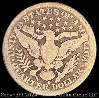 1901-O Barber Quarter Dollar Coin