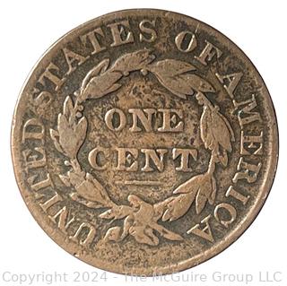 1831 Coronet Large Cent Coin