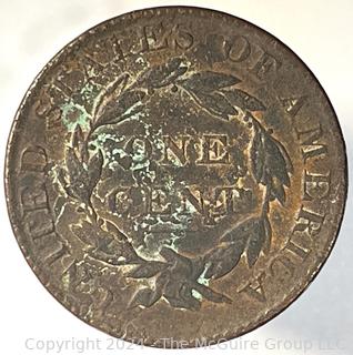 1820 Coronet Large Cent Coin