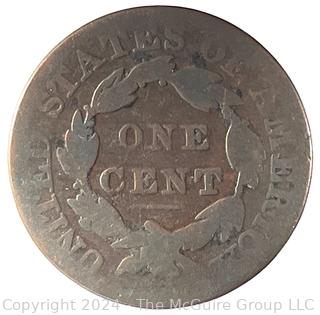 1830 Coronet Large Cent Coin