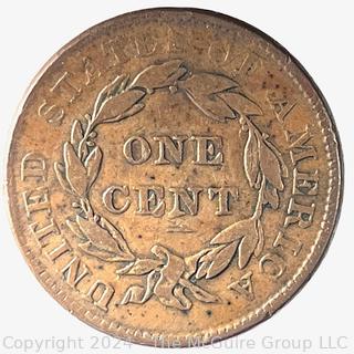 1837 Coronet Large Cent Coin