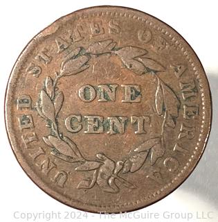 1839 Coronet Large Cent Coin