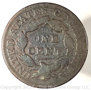 1827 Coronet Large Cent Coin