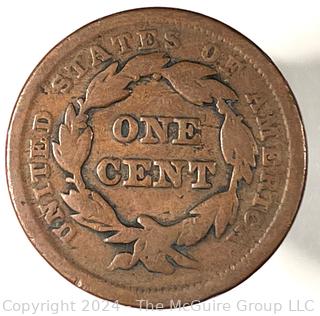 1841 Coronet Large Cent Coin