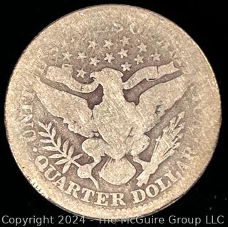 1906 (P) Barber Quarter Dollar Coin