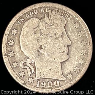 1900-O Barber Quarter Dollar Coin