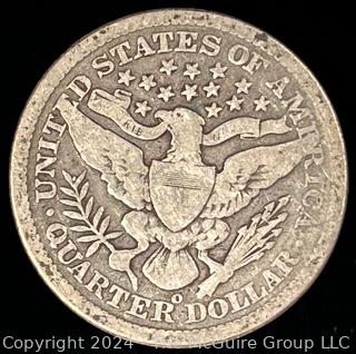 1900-O Barber Quarter Dollar Coin