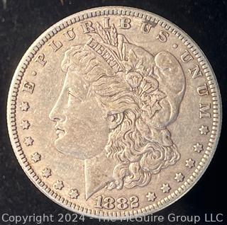 1882-{P} Morgan Silver Dollar Coin