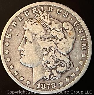 1878-CC Morgan Silver Dollar Coin -Carson City Mint