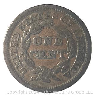 1847 Coronet Large Cent Coin