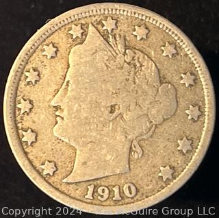 1910 Liberty Head V Nickel Coin