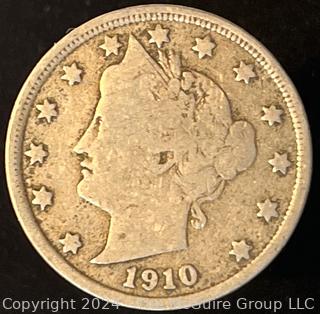 1910 Liberty Head V Nickel Coin