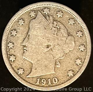 1910 Liberty Head V Nickel Coin