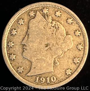 1910 Liberty Head V Nickel Coin